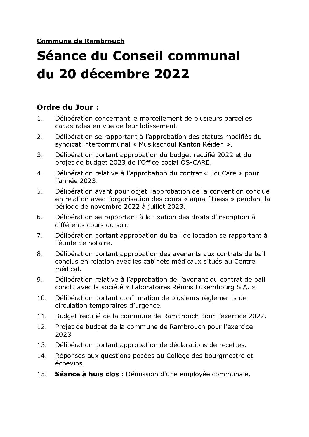 Rapport du cnoseil communal du 20.12.2022 (français)