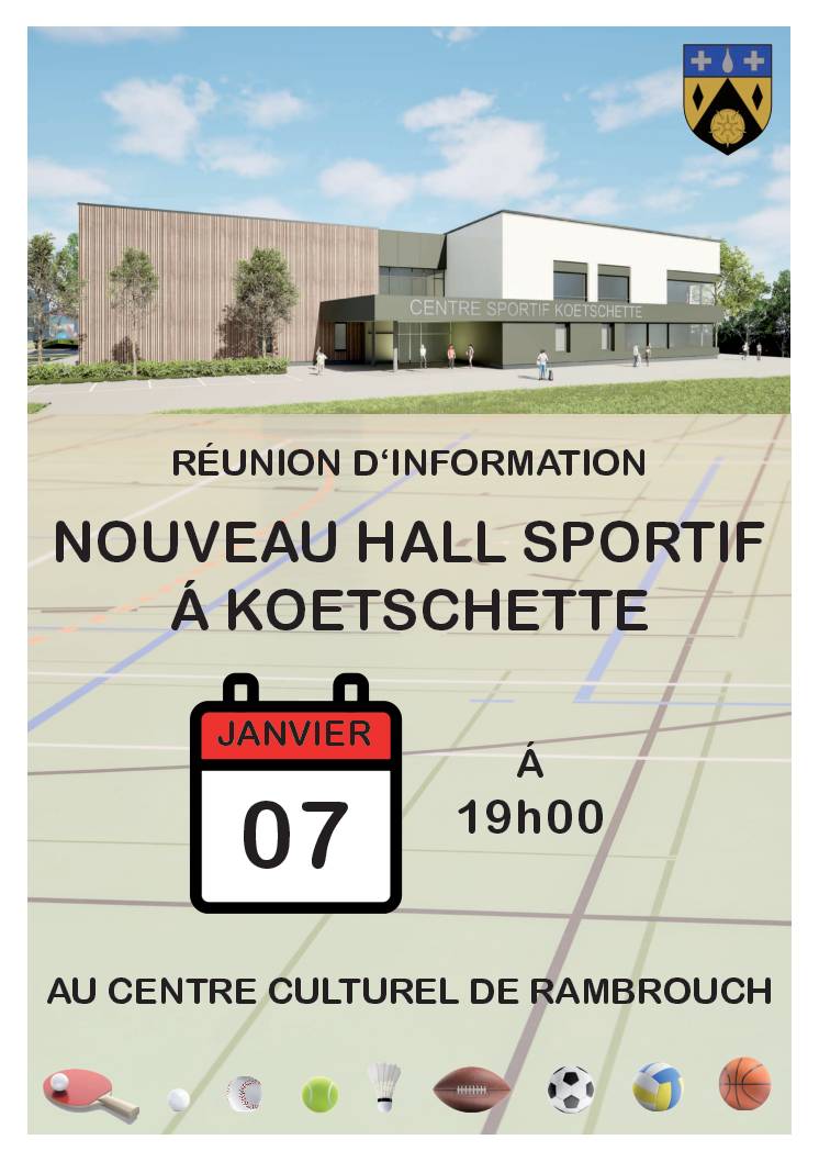 Réunion d'information Nouveau Hall Sportif à Koetschette